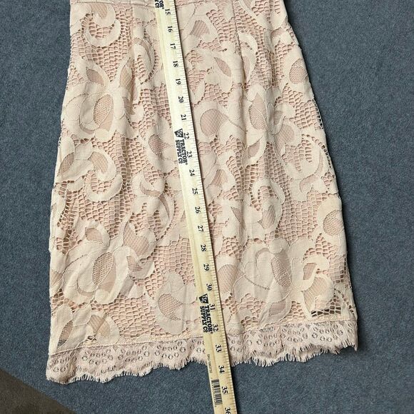 Sans Souci Lace Dress Womens Size Small Peach Mini - Picture 6 of 6